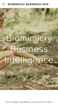 Mobile Screenshot of biomimicrybusinessintelligence.com